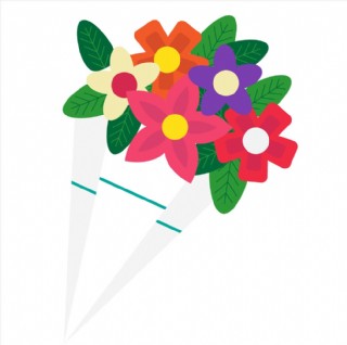 卡通花束