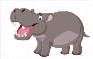 卡通河马