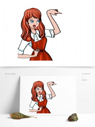 彩绘漫画少女人物设计