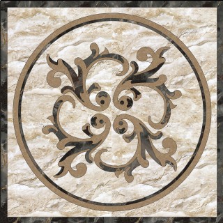 一帆风顺地面水刀拼花装饰图案