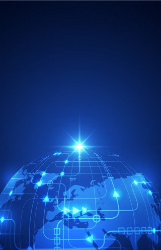 蓝色大气科技未来平面素材