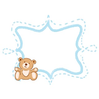 可爱的小熊装饰边框