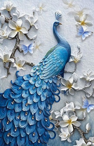 北欧小清新卡通彩色水彩画