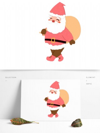圣诞老人的麻袋怎么画图片