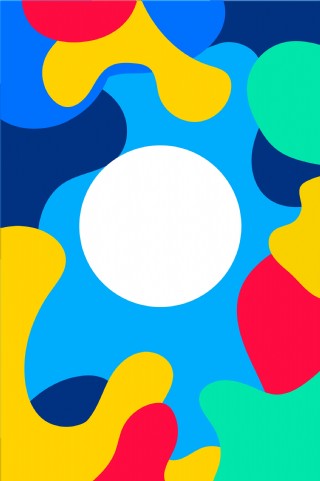 色彩拼接名片图片