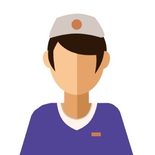 扁平化空姐头像插画