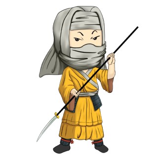 日本僧兵装饰插画图片 图行天下素材网